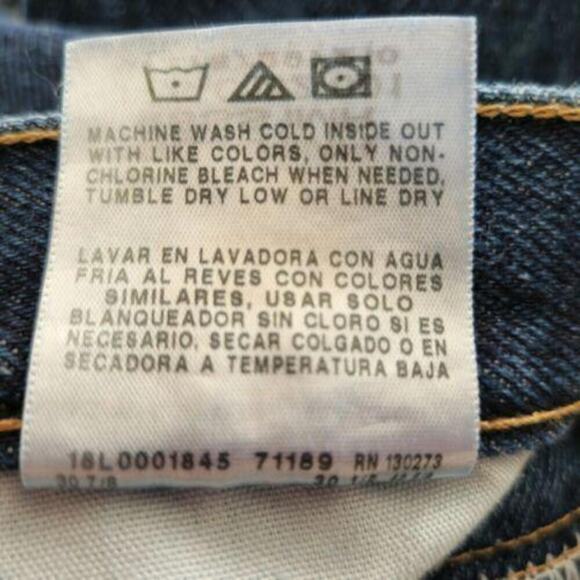Men’s Wrangler Five Star Regular Fit Jeans Size 29x30 | 100% Cotton Denim - Picture 7 of 9